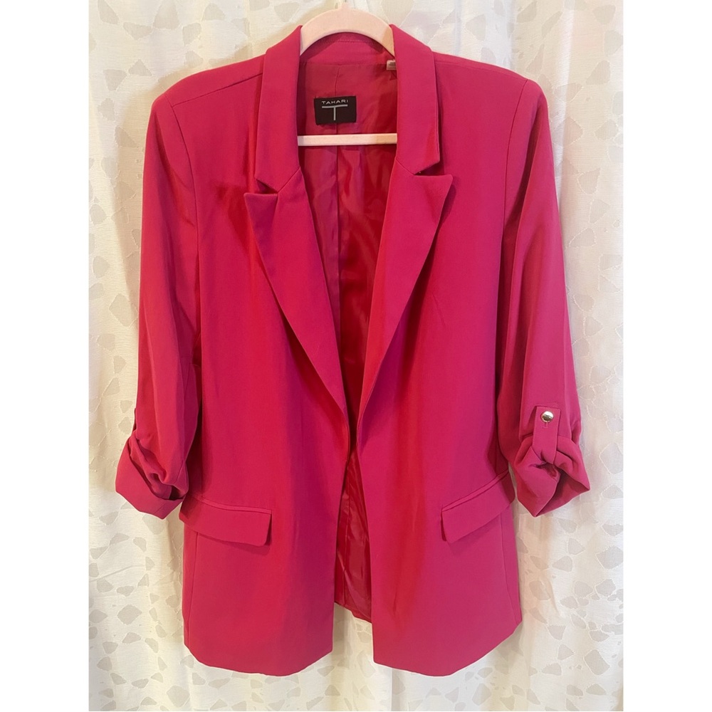Tahari Fuchsia Blazer Jacket